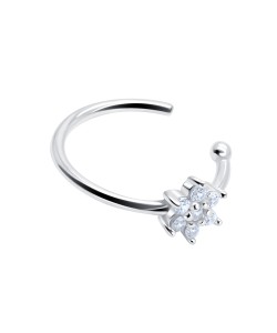 Flower Shaped With CZ Stone Ear Cuff EC-1478